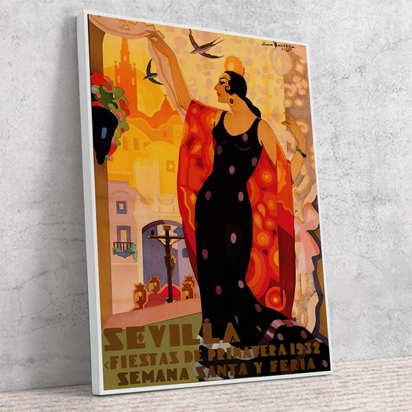 Sevilla Festival Poster Feria de Abril 1932 by Juan Balcera