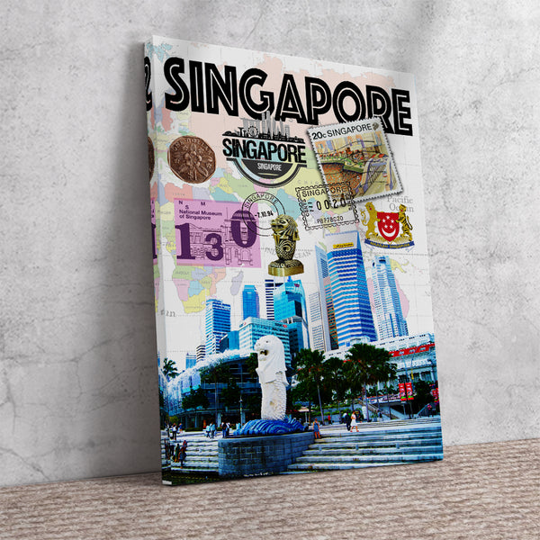 Singapore Retro Poster