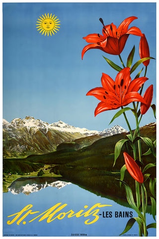 St. Moritz-Les Bains Travel Poster