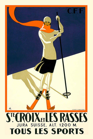 St. Croix et Les Rasses, Tous Les Sports Vintage Travel Poster 