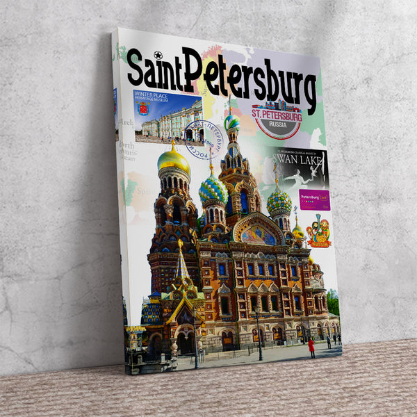 St. Petersburg Retro Poster