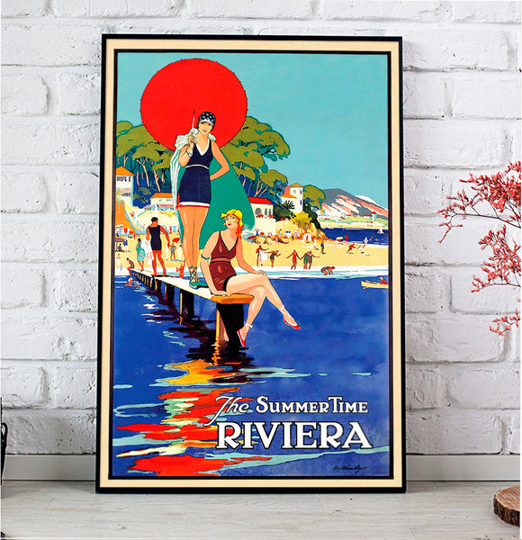 The Summertime Riviera - French Vintage Poster 1930