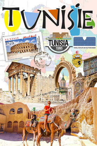 Tunisie Retro Poster