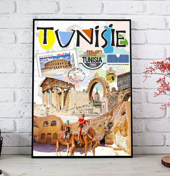 Tunisie Retro Poster