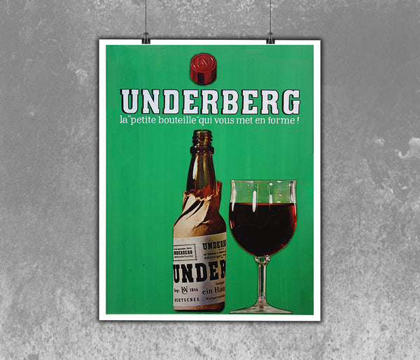 Underberg vintage advertising poster