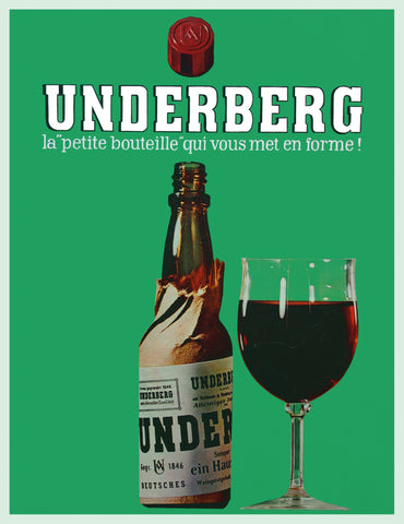 Underberg vintage  advertising poster