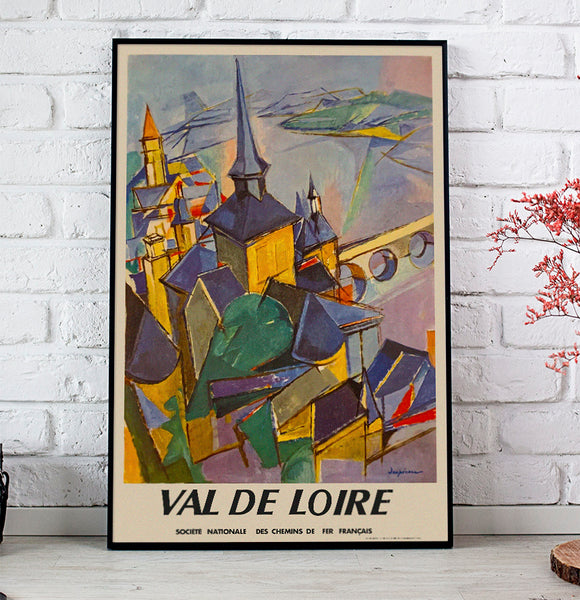 Val de Loire  France  Vintage Travel Poster