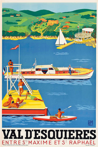 Val D'Esquieres PLM Travel Poster 1935