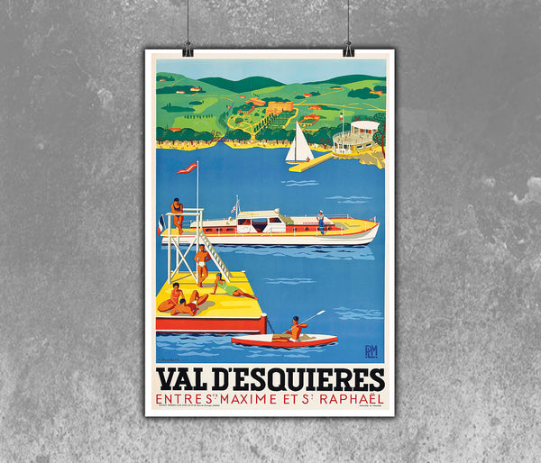 Val D'Esquieres PLM Travel Poster 1935