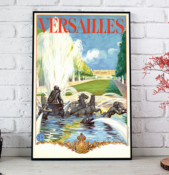 Versailles  Vintage Travel Poster