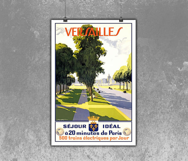 Versailles Vintage Travel  Poster by SNCF Railway