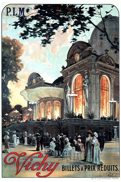 Vichy Opera Building by Louis Tauzin 1911 Vintage Travel Poster