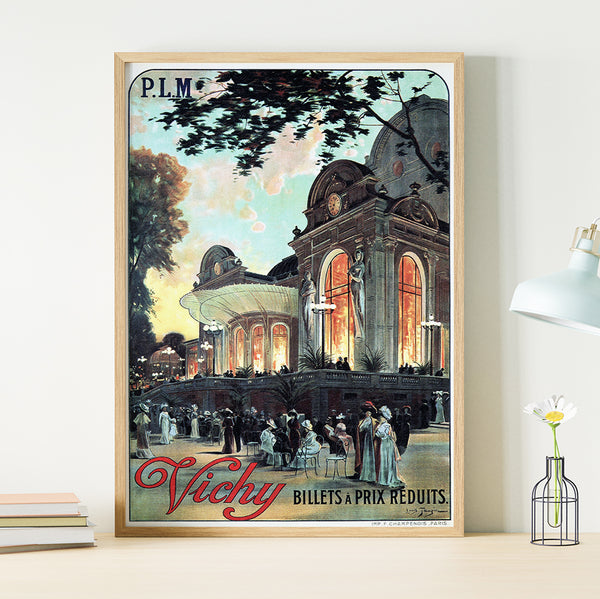 Vichy Opera Building by Louis Tauzin 1911 Vintage Travel Poster