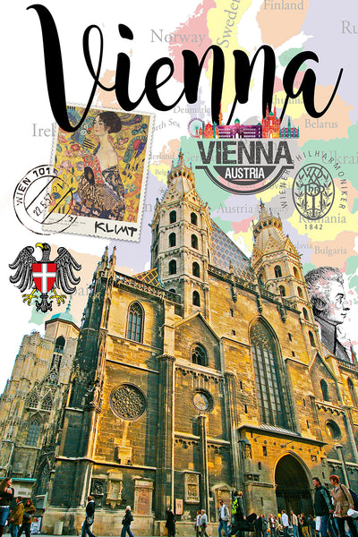 Vienna Retro Poster