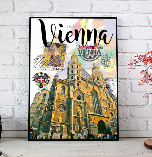 Vienna Retro Poster