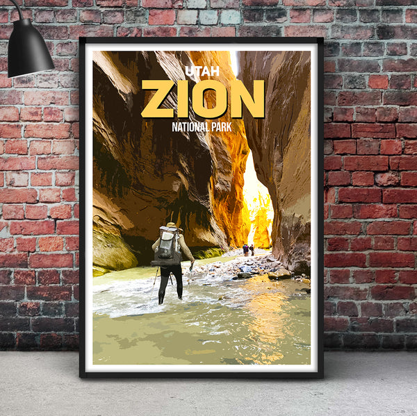 Zion National Park Poster Utah @ WeLoveCities.store