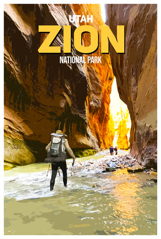 Zion National Park Poster Utah @ WeLoveCities.store