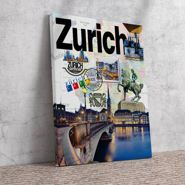 Zurich Retro Poster