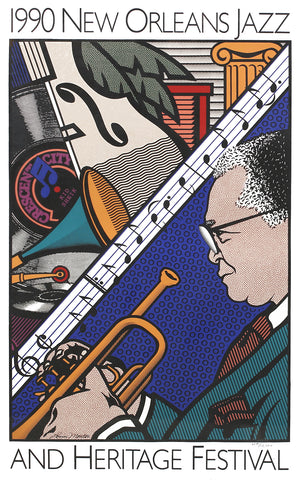 New Orleans Jazz and Heritage Festival Poster1990