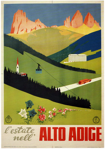 L'estate Nell Alto Adige Vintage Travel Poster  by Enit