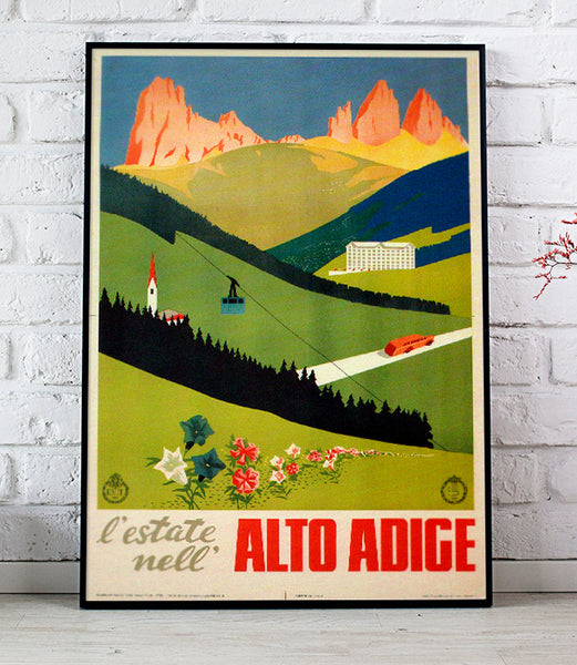 L'estate Nell Alto Adige Vintage Travel Poster  by Enit