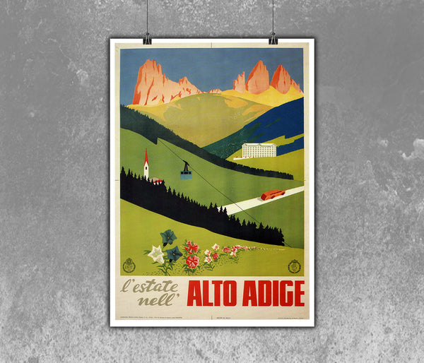 L'estate Nell Alto Adige Vintage Travel Poster  by Enit