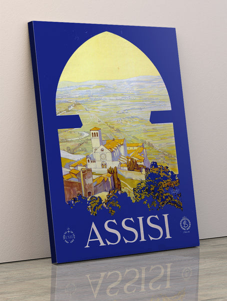 Assisi Vintage Travel Italian Poster