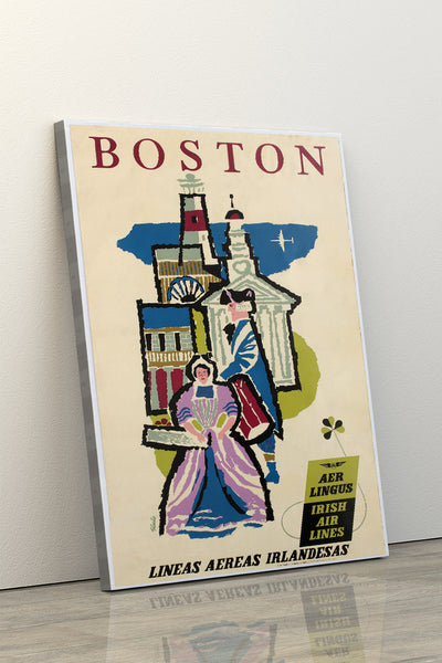 Boston, Aer Lingus/Irish Airlines Poster