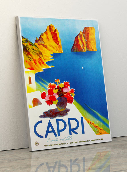 Capri Canvas Poster l'isola del Sole @musicposters.Shop