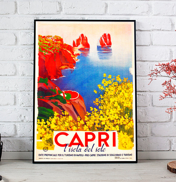 Capri Vintage Travel Poster 2