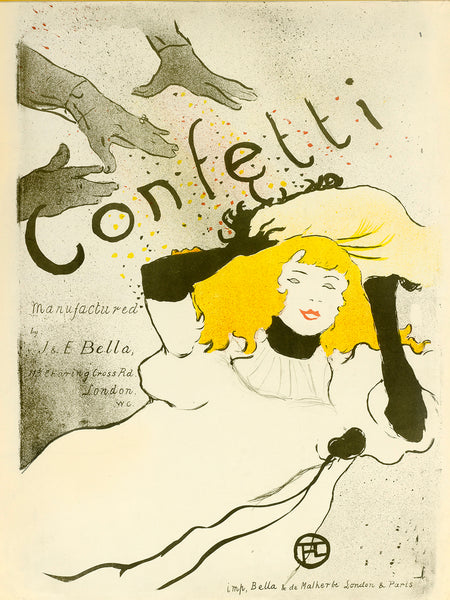 Confetti, Toulouse Lautrec Poster 1894