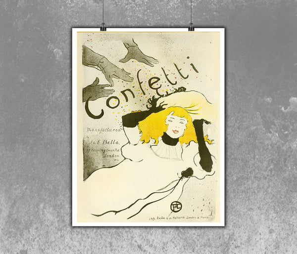 Confetti, Toulouse Lautrec Poster 1894