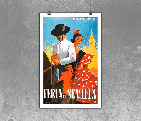 Sevilla Festival Poster Feria de Abril 1961