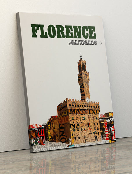 Florence Italy Alitalia Poster