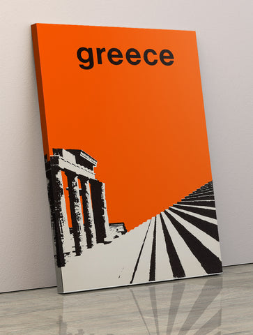 Greece Minimalist Historical Travel Poster