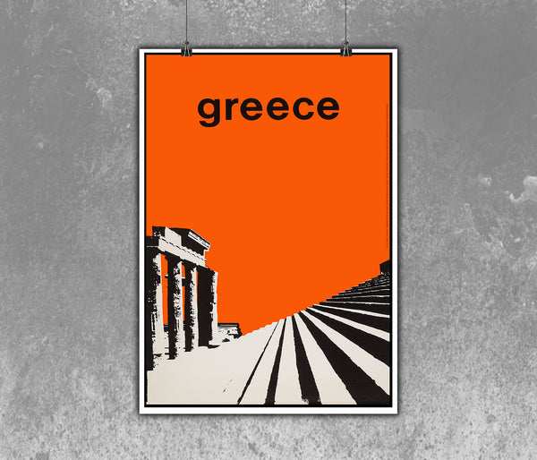 Greece Minimalist Historical Travel Poster