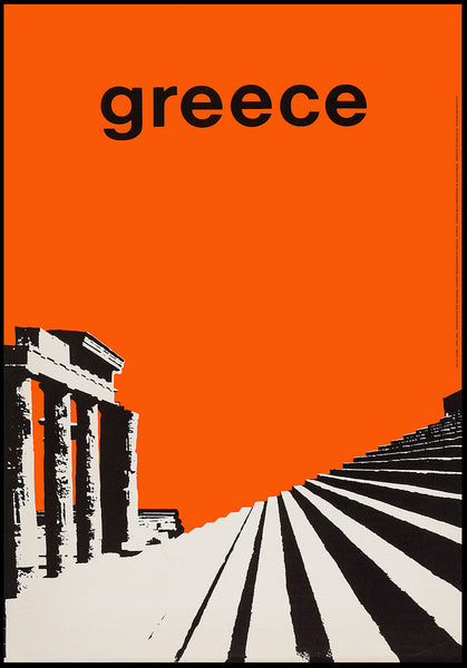 Greece Minimalist Historical Travel Poster