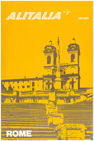 Rome Alitalia Travel Posters from 1960