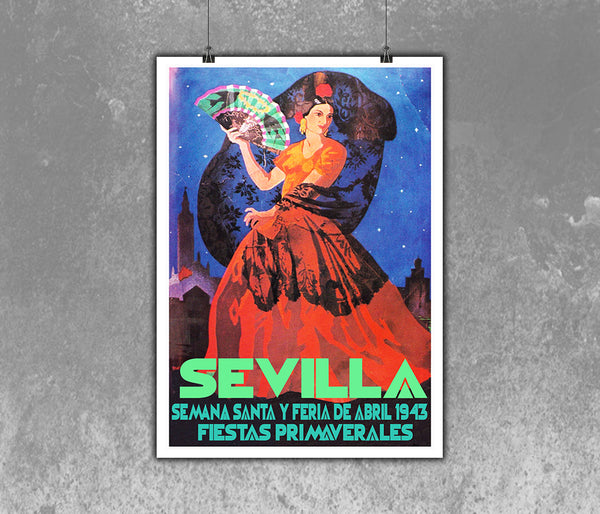 Sevilla Festival Poster Feria de Abril 1943