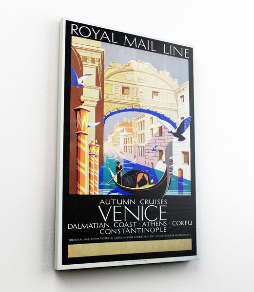 Poster advertising Royal Mail Line trips to Venice