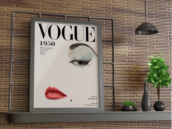 Vogue 1950 January Cover, Fashion Issue