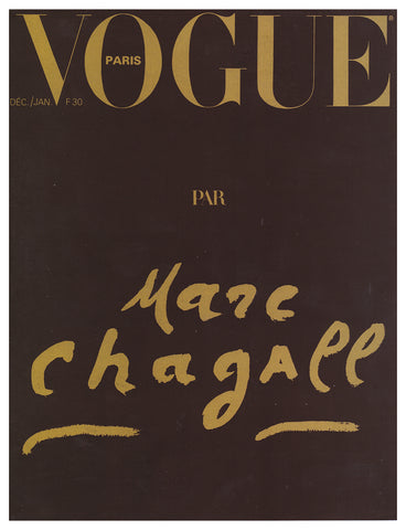 Vogue Marc Chagall Cover December 1977