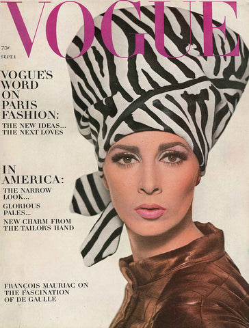 Vogue Vintage Magazine Cover September 1964 Issue