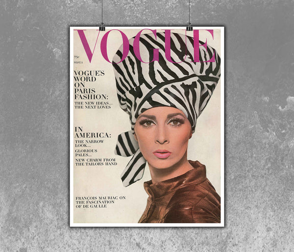 Vogue Vintage Magazine Cover September 1964 Issue