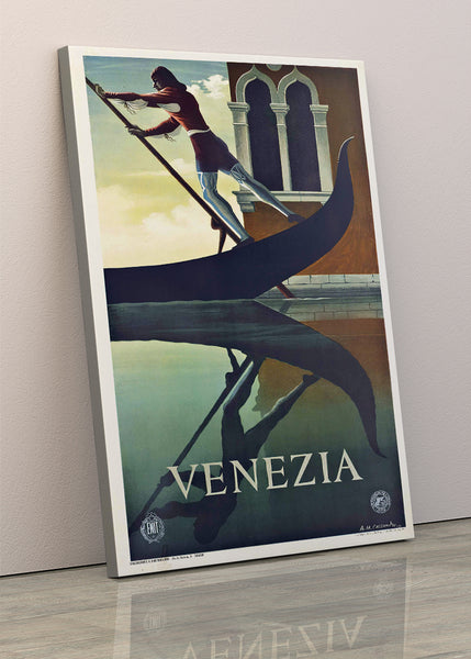 Venezia Vintage Travel Poster by A.M.Cassandre 1951