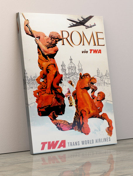 Rome via TWA Airlines by David Klein