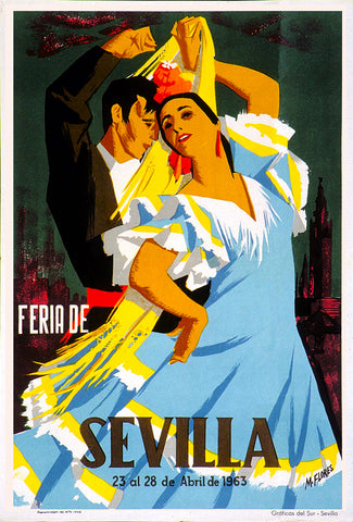 Sevilla Festival Poster Feria de Abril 1963