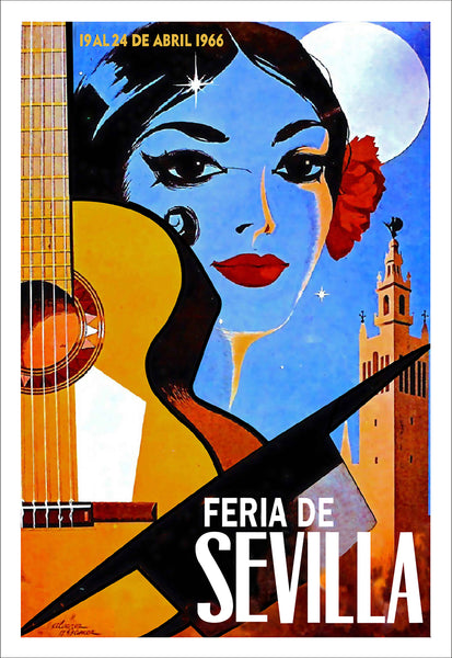 Sevilla Festival Poster Feria de Abril 1966