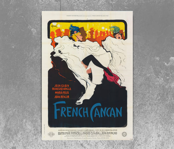 French CanCan 1954 Jean Renoir Movie Poster