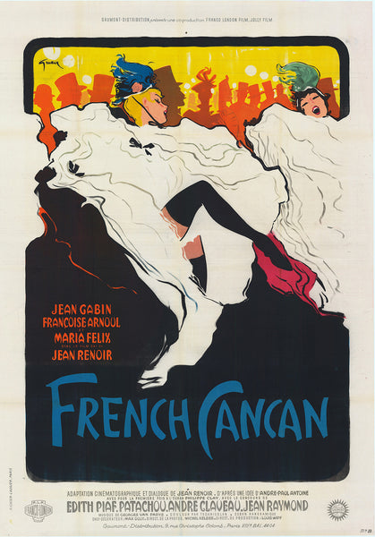 French CanCan 1954 Jean Renoir Movie Poster